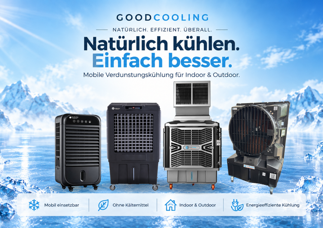 GoodCooling Verdunstungskühlgerät – Titelbild zum großen Kaufratgeber 2026