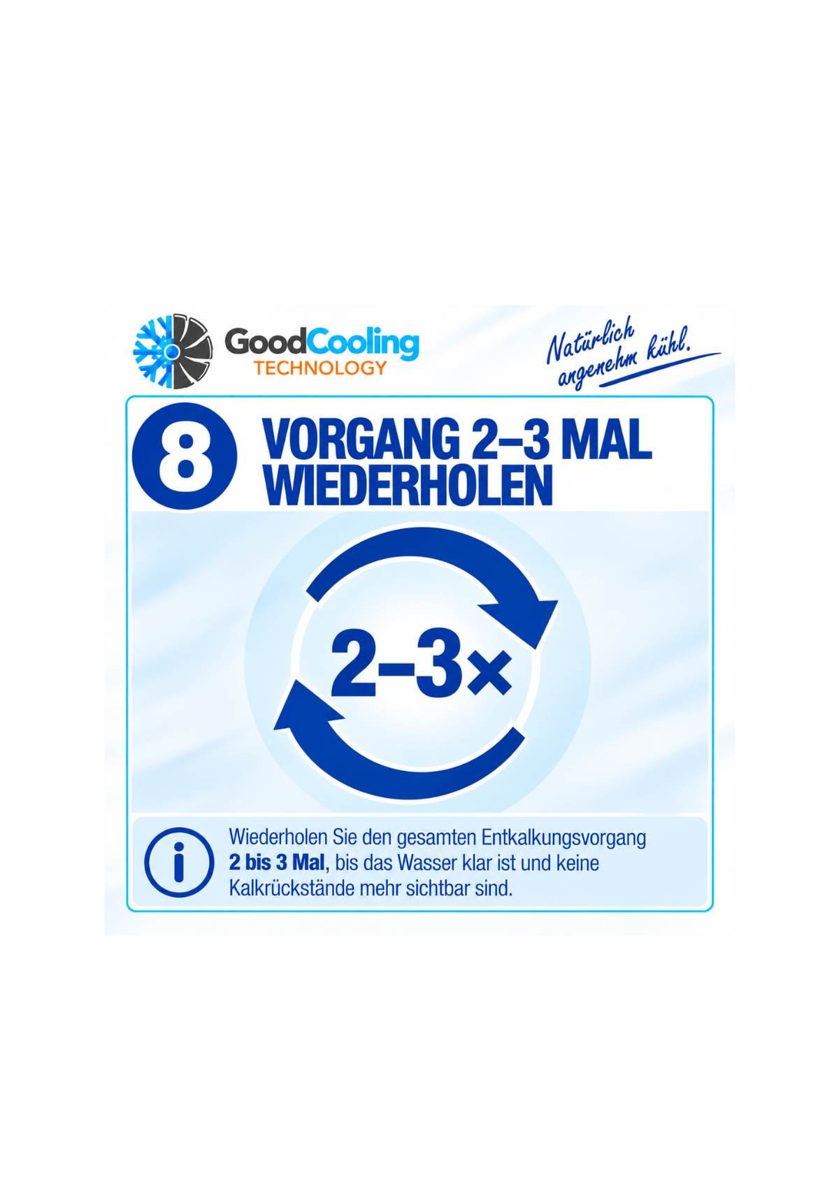 Schritt 8: Vorgang 2–3 Mal wiederholen