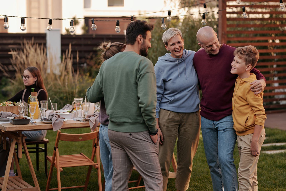 Gartenparty im Freien, flexibel einsetzbar